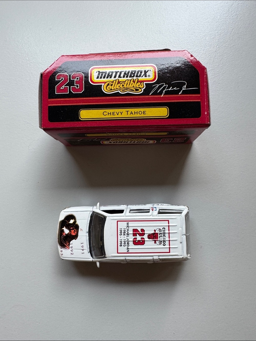 Vintage Matchbox White Chevy Tahoe Toy Car - #23